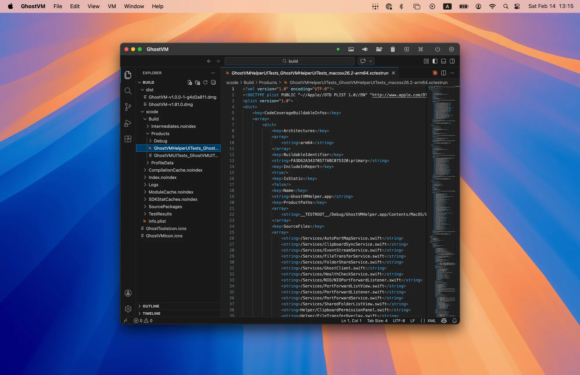 VS Code running inside an agentic workspace — nearly indistinguishable from a native app